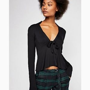 FP Lois Tie-Front Top